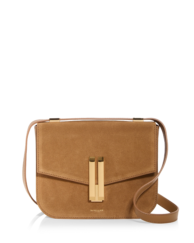 Demellier Vancouver Leather Crossbody Bag In Caramel