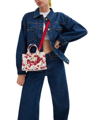 Cargo Tote Bag 20 with Cherry Print 