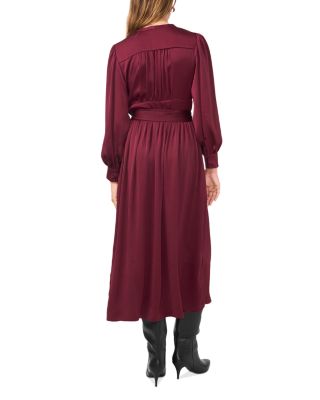 Textured Tie Belt Dress