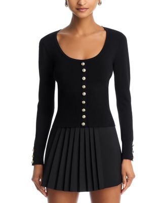 Lanetta Faux Button Sweater