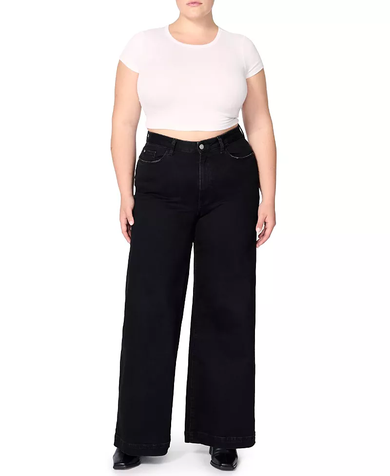 Warp + Weft Nce Plus Wide Leg Jean in Inkwell