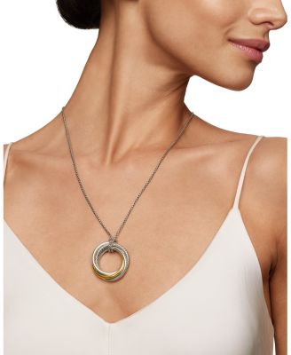 Crossover™ Pendant with Gold on Chain