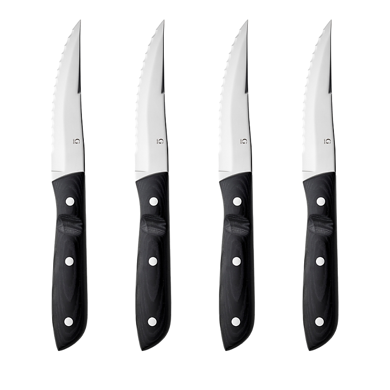 Gense Old Farmer Micarta Steak Knives, Set Of 4