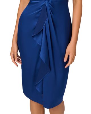 Crepe Back Satin Midi Dress