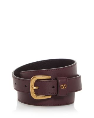 Men's VLogo Leather Belt
