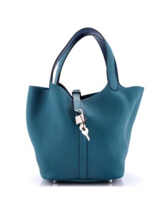 Pre-Owned Hermes Mm Eclat Picotin Lock Bag Clemence