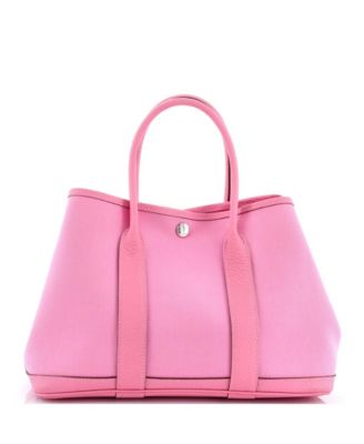 Pre-Owned HERMÈS - 30 Garden Party Tote Toile and Leather