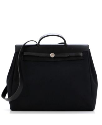 Pre-Owned HERMÈS - MM Herbag Toile and Leather