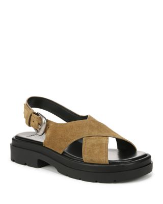 Women's Helena Leather Flat Sandals 
