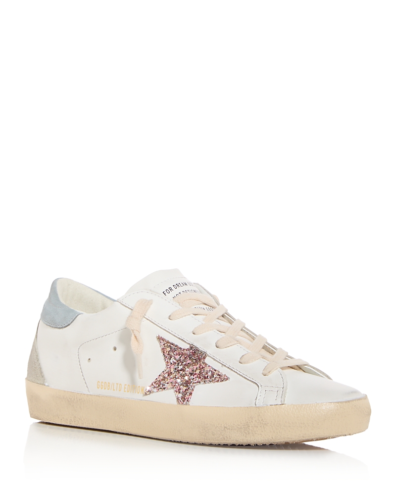 Golden Goose Unisex Super-star Low Top Sneakers In Whitegoldi