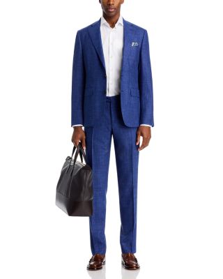 Canali Capri Wool, Silk & Linen M&eacute;lange Slim Fit Suit