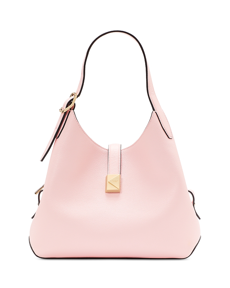 Shop Kate Spade New York Deco Pebbled Leather Small Crossbody Tote In Pastry Pink