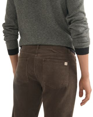 Slim Straight Corduroy Pants