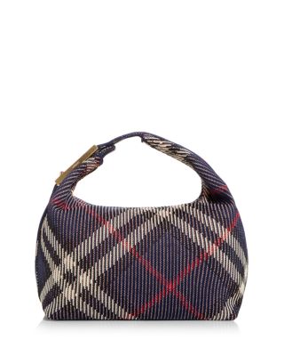 Burberry - Peg Check Hobo Bag