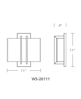  Downton 11in 3000K LED Wall Sconce