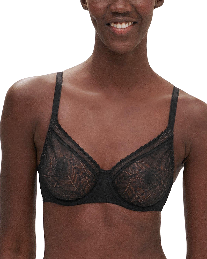 Simone Perele Womens Comete Underwire Stretch-lace And Mesh Bra In Black