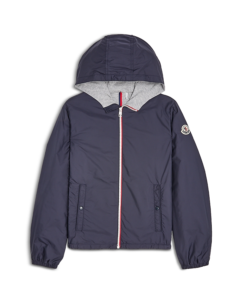Moncler Boys' Urville Hooded Rain Jacket - Big Kid In Navy