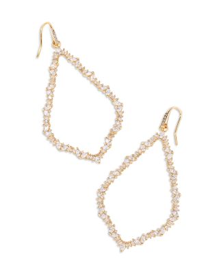 Kendra Scott - Sophee 14K Gold Plated Cubic Zirconia Open Frame Drop Earrings