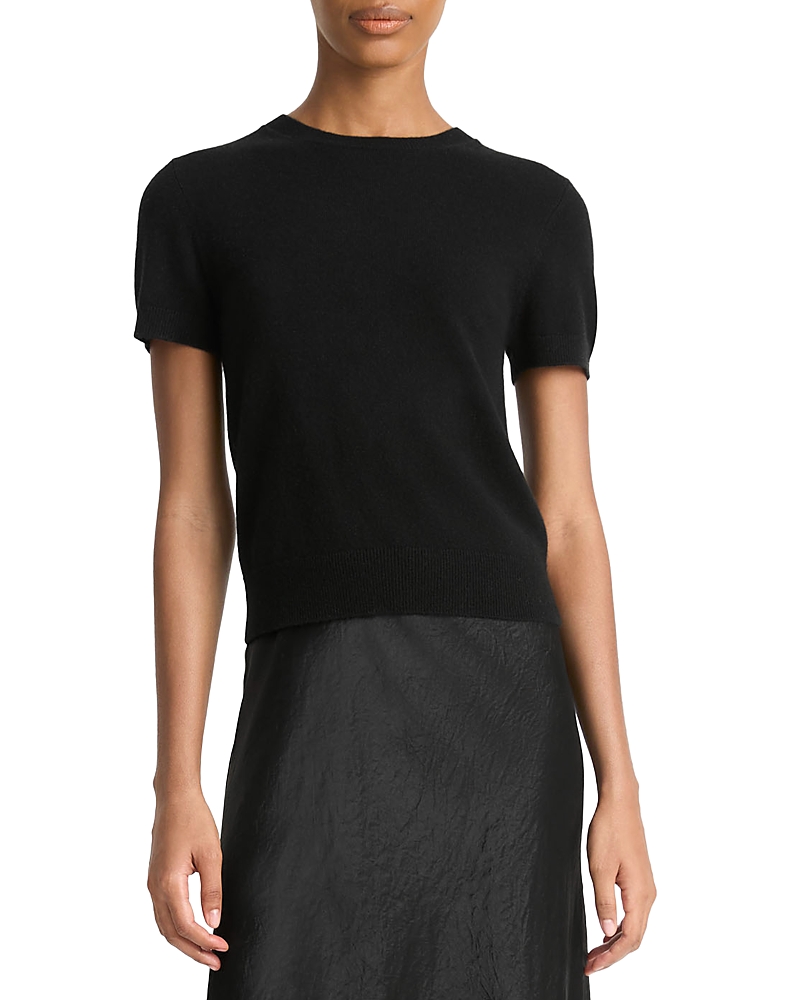 Vince Crewneck Tee In Black