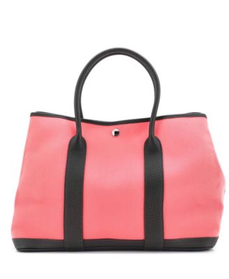 Pre-Owned Hermes 36 Garden Party Tote Toile and Leather