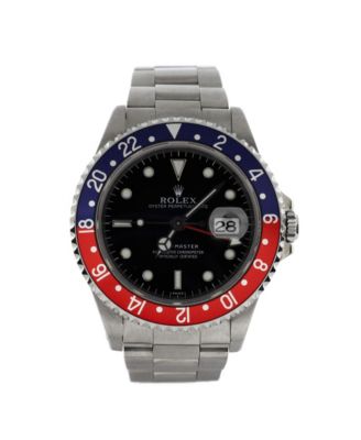 Pre-Owned Rolex - Oyster Perpetual Date GMT-Master Pepsi Automatic Watch in Stainless Steel 40mm