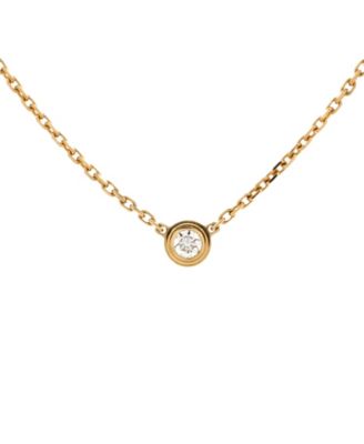 Pre-Owned Cartier Xs Cartier D'Amour Pendant Necklace 18K Gold and Diamond