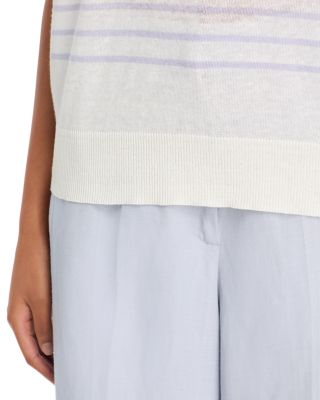 Striped Short Sleeve Sweater