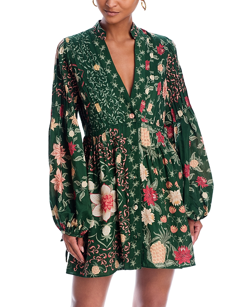 FARM RIO PINEAPPLE GARDEN MINI DRESS