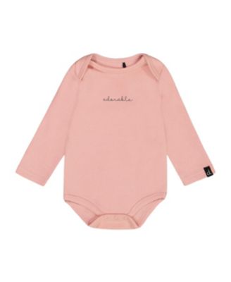 Deux par Deux Girls' Organic Cotton Bodysuit with Print - Baby