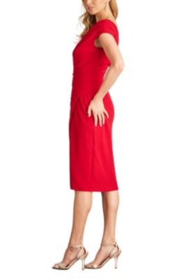 Molloy Pleated Drape Cocktail Dress