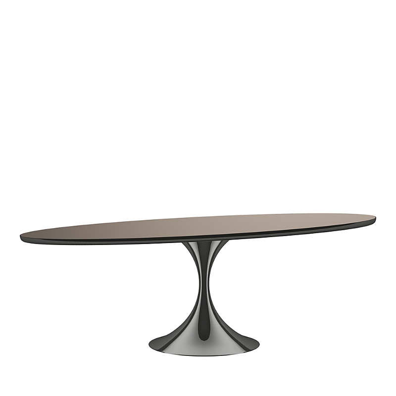 Caracole Semper 96 Oval Dining Table In Deep Bronze