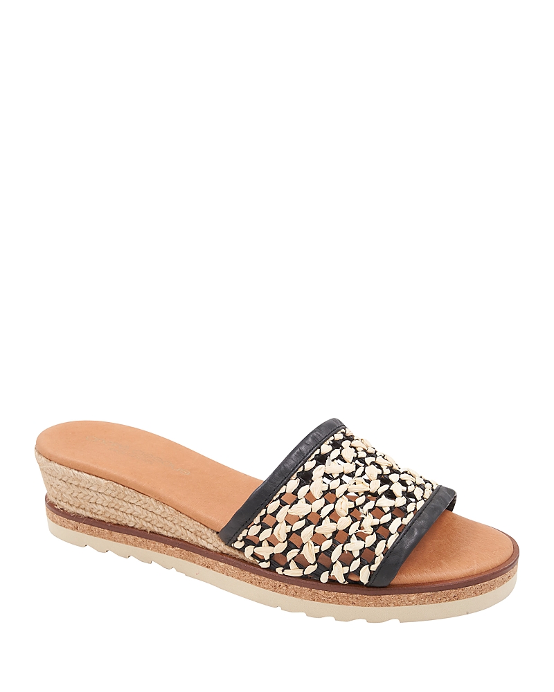 Andre Assous André Assous Nessie Platform Wedge Sandal In Black Natural