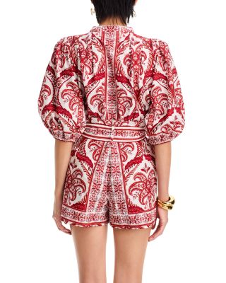 Tropical Cameo Romper