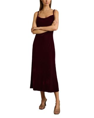 REISS - Margot Velvet Slip Dress