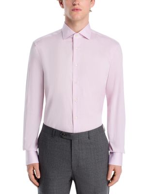 Microtextured Regular Fit Dress Shirt