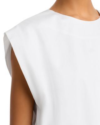 Billie Extended Shoulder Poplin Top