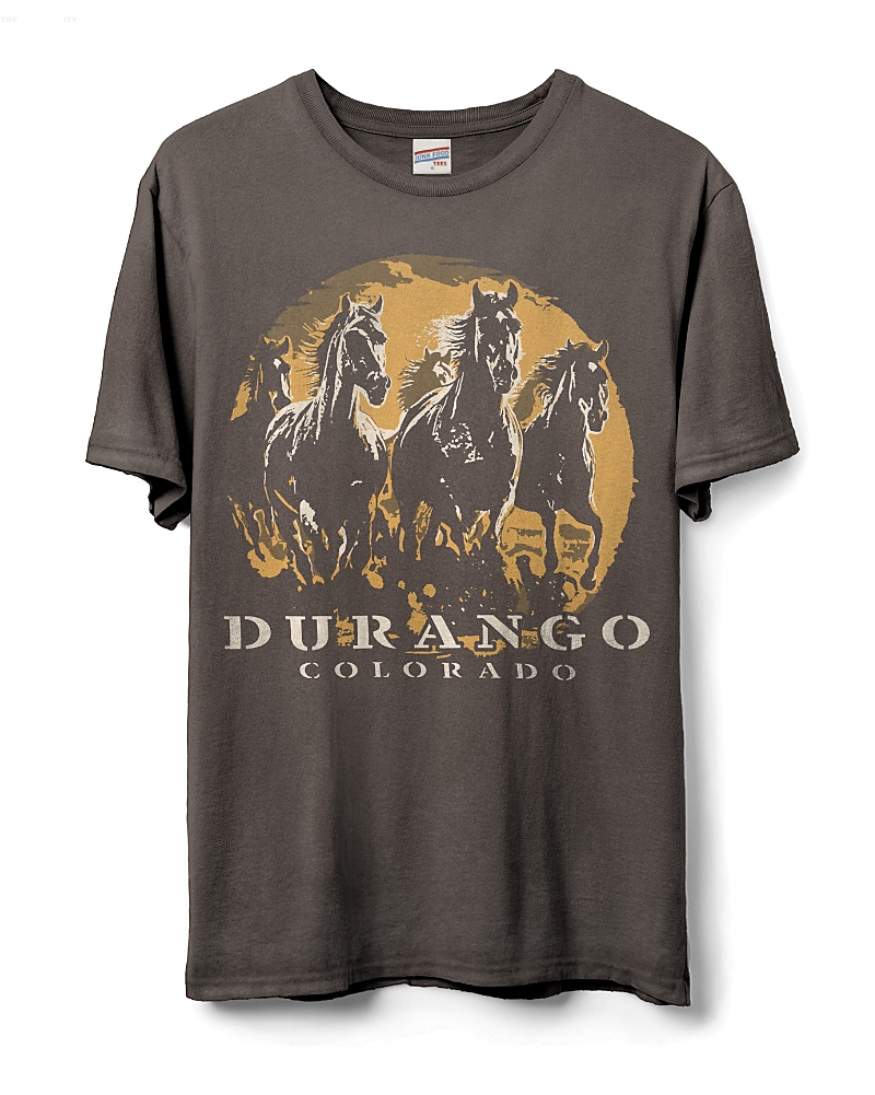 Junk Food Clothing Unisex Durango Colorado Flea Market Tee In Coffee