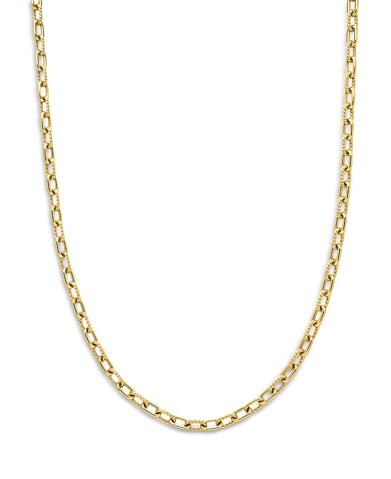 David Yurman Men's Dy Madison Chain Necklace in 18K Yellow Gold, 6mm