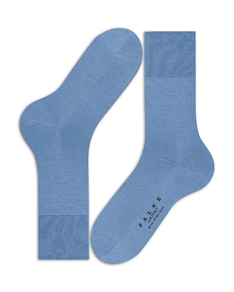 Falke Airport Wool Blend Socks In Cornflower