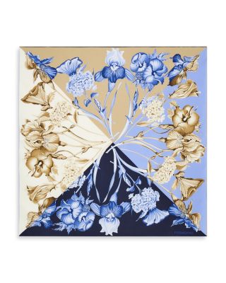 Ferragamo - Hydrangea Print Silk Scarf