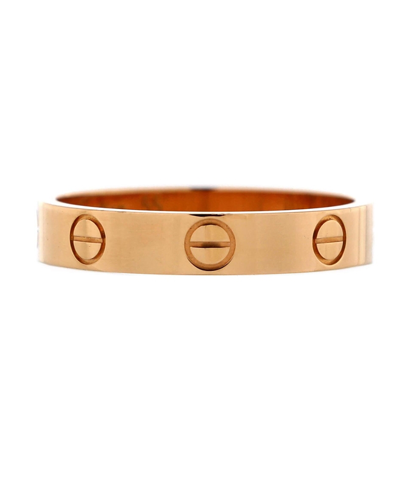 Pre-owned Pre-owned Cartier Cartier Love Wedding Band Ring 18k Rose Gold