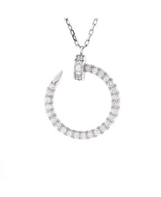 Pre-Owned Cartier - Juste un Clou Pendant Necklace 18K White Gold and Diamonds