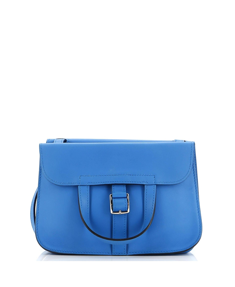Pre-owned Pre-owned Hermes Hermes 22 Halzan Bag Swift In Blue