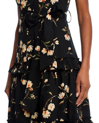 Floral Belted Midi Dress - Exclusive