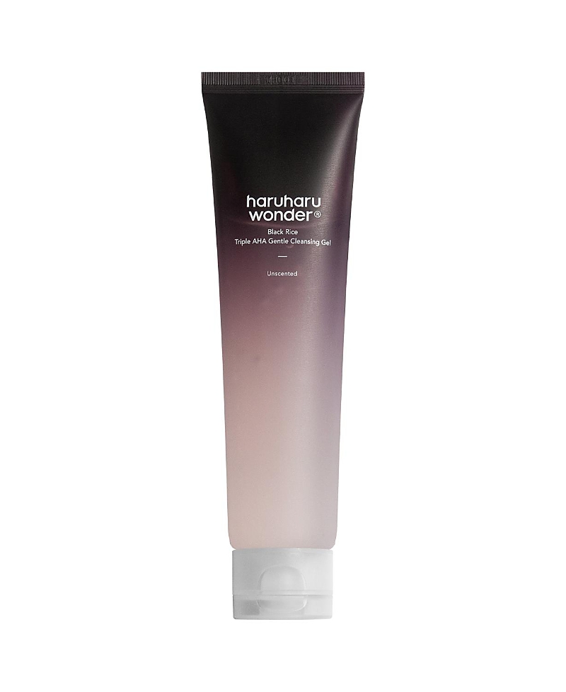 Haruharu Wonder Unscented Black Rice Triple Aha Gentle Cleansing Gel