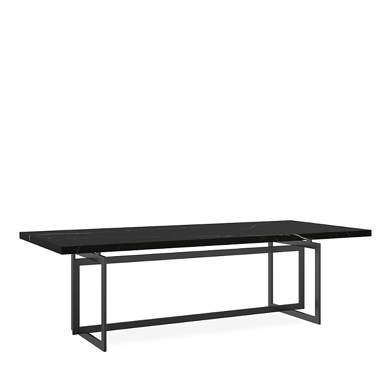 Caracole Wish You Were Dining Table - Deep Bronze/nero Marguia In Deep Bronze/nero Marguia