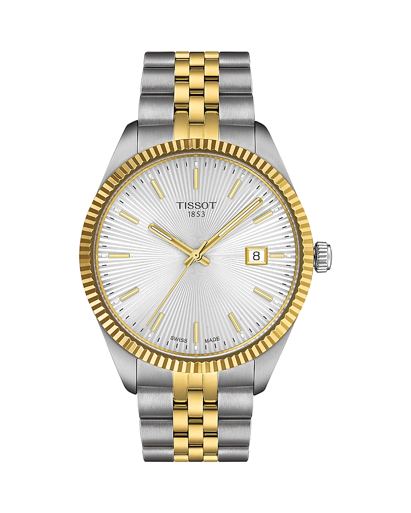 Tissot Men's Swiss Ballade Two-tone Stainless Steel Bracelet Watch 40mm In Silver/gold