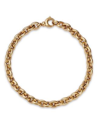 Bloomingdale's Fine Collection - Oval Rolo Link Bracelet in 14K Yellow Gold