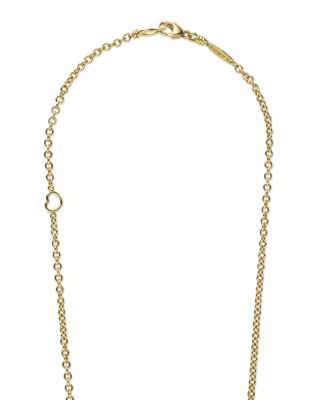 18K Yellow Gold Luna Cultured Pearl & Diamond Fleur Pendant Necklace, 16"-18" 