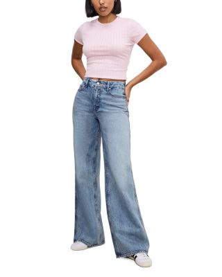 Good Skate High Rise Wide Leg Jeans in Indigo 756